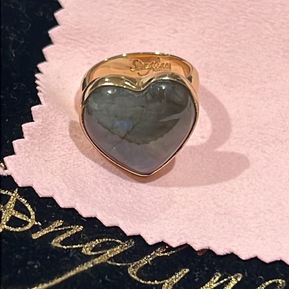 NWT - By Jewel - LABRADORITE HEART RING - Picture 4 of 5
